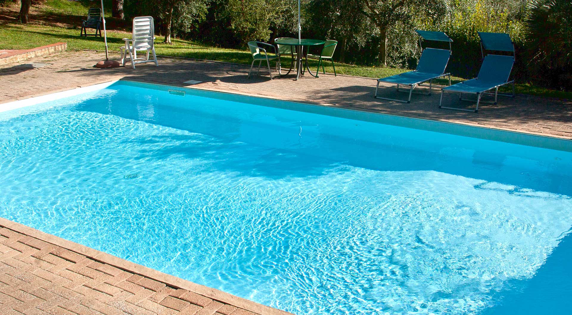 Piacevoli momenti di benessere nella piscina d'acqua salata